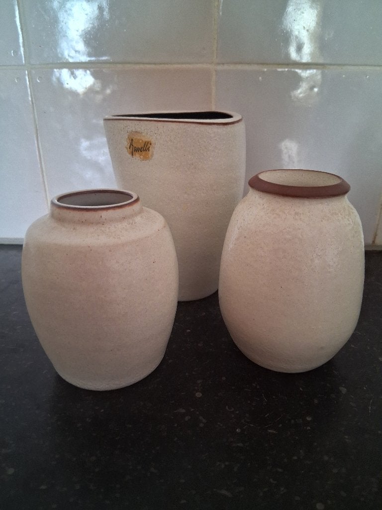 Ravelli vaasjes 3 x , mid-century, Ophalen of Verzenden