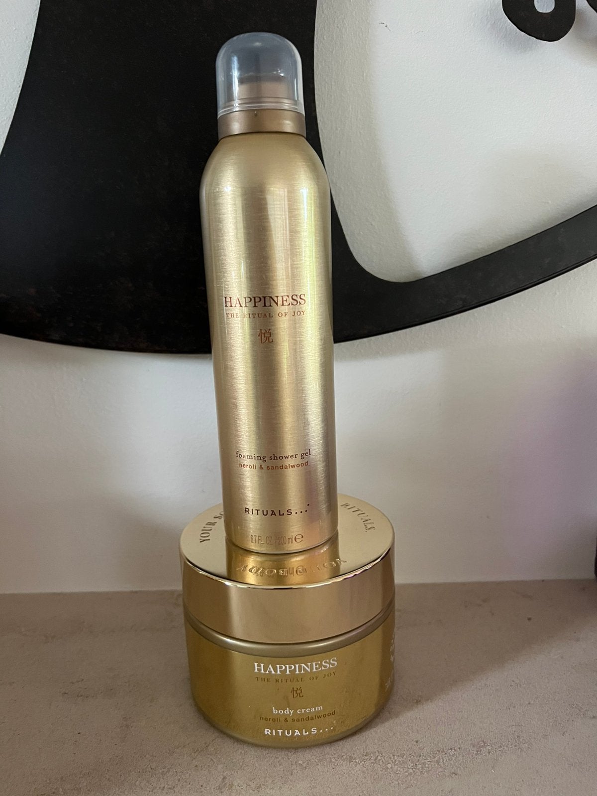 Rituals Happiness foam & body cream 🤩 Nieuw!, Ophalen of Verzenden, Nieuw, Bad & Douche