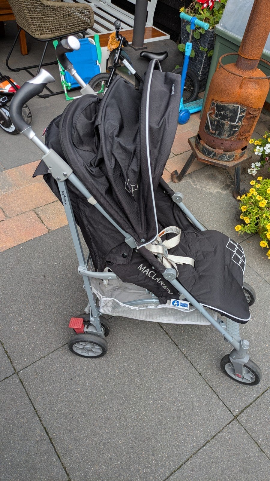 Maclaren XT Techno buggy, Kinderen en Baby's, Buggy's, Ophalen, Gebruikt, Maclaren, Verstelbare rugleuning