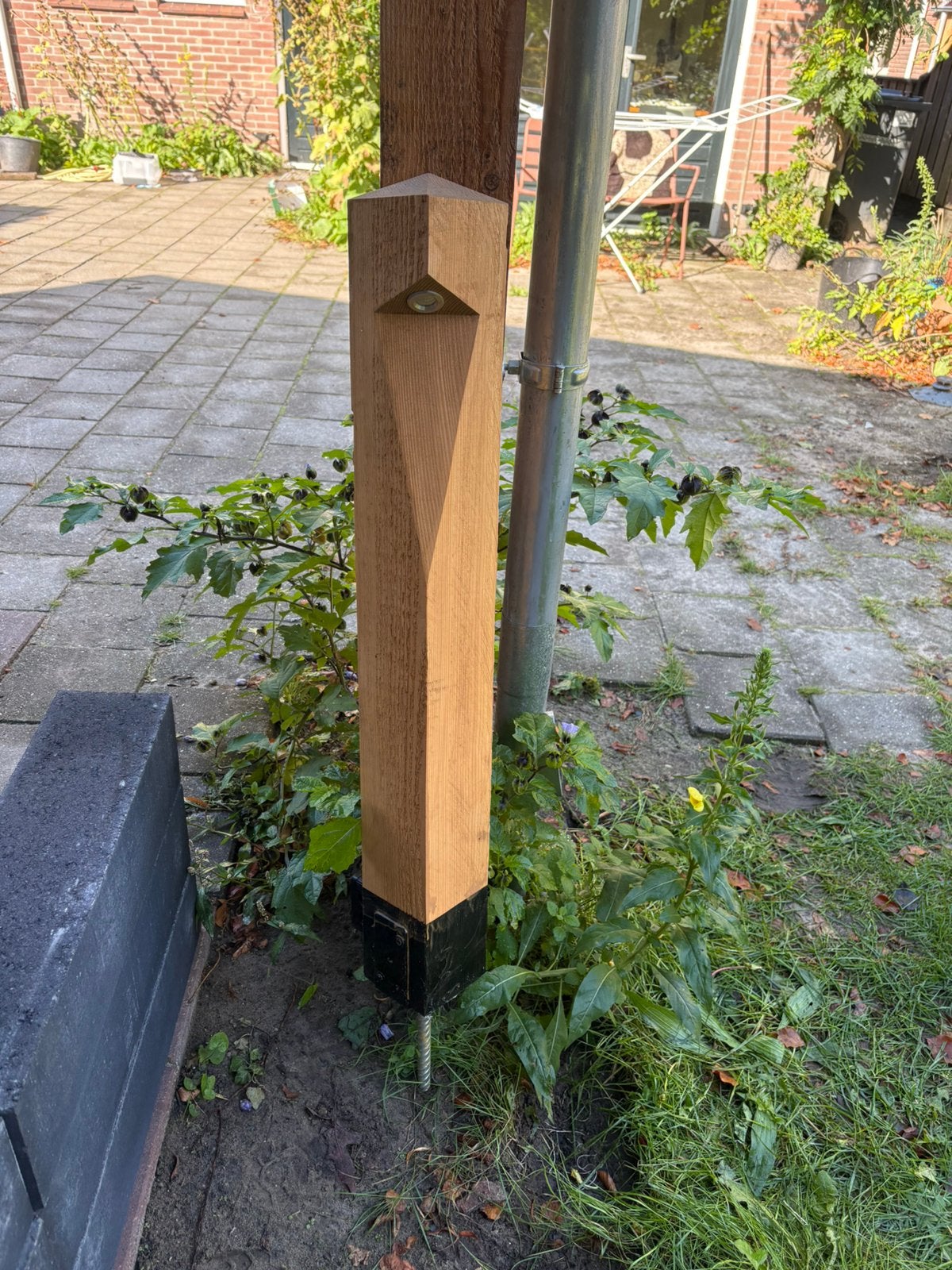 Houten tuinlampen partij 35 stuks, Ophalen, Zo goed als nieuw, Hout, Overige typen