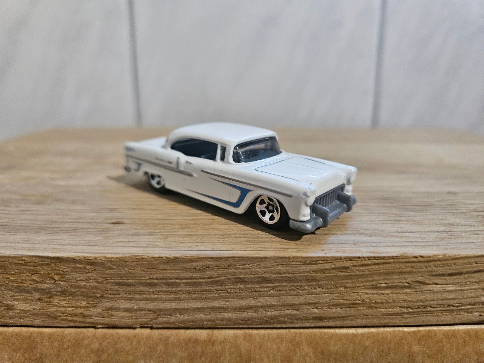 Hotwheels Hot Wheels 1955 Chevy Wit, Ophalen of Verzenden, Auto