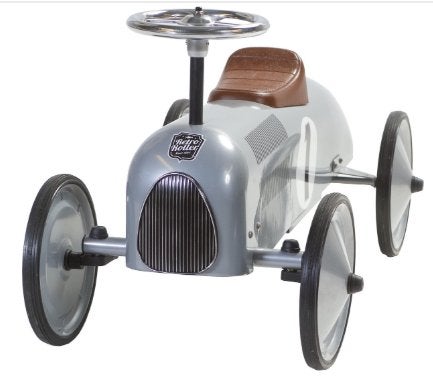 Pedal Car zilver kleurige trap metalen auto SALE SALE SALE, Am, Nieuw, Ophalen of Verzenden, Info@americansaleshop.nl