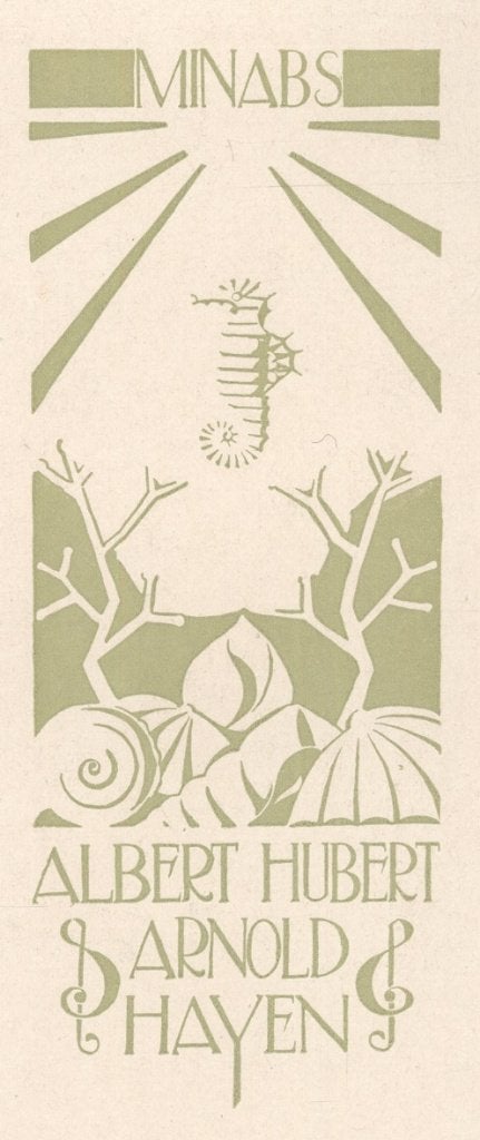 0498 Ex Libris Nederland : Jeanne Bieruma Oosting, 1927, Verzenden, Ex libris