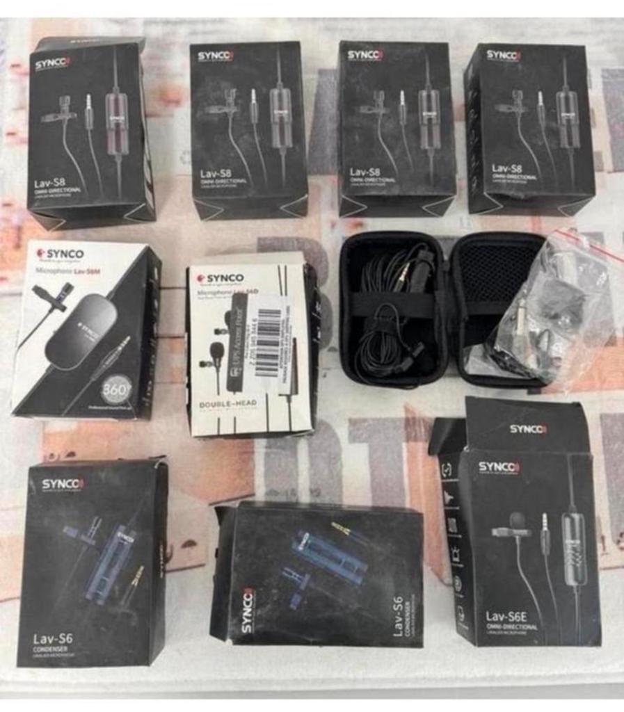 10X partij SYNCO Lav-S8 Lavalier Microphone Microfoon Mic, Overige typen, Nieuw, Ophalen of Verzenden, H