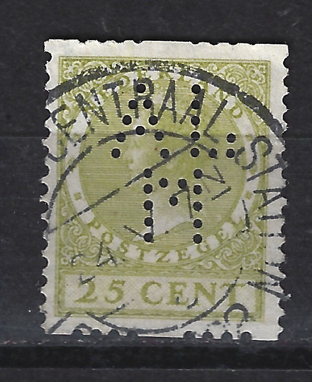 Roltanding 14 perfin ALM 1925 ; NU VEEL SPECIALE PERFINS, Ophalen of Verzenden, T/m 1940, Gestempeld