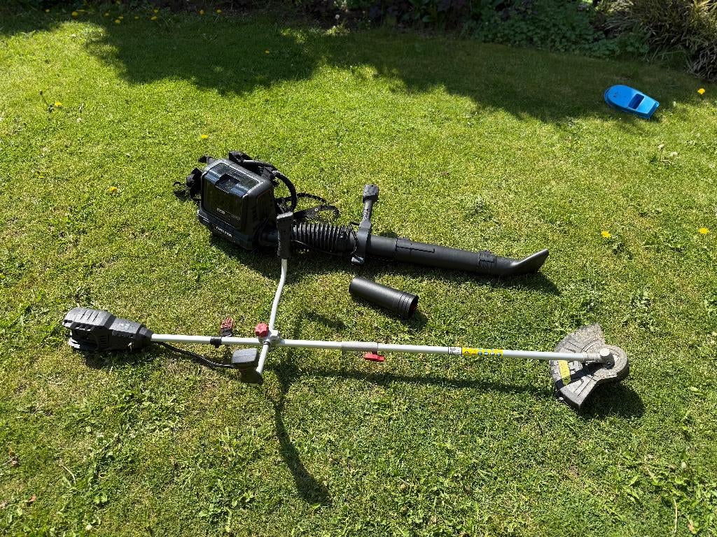 PARKSIDE PERFORMANCE 2-in-1 accu bosmaaier 40V, Tuin en Terras, Ophalen, Accu, Zo goed als nieuw, PARKSIDE PERFORMANCE