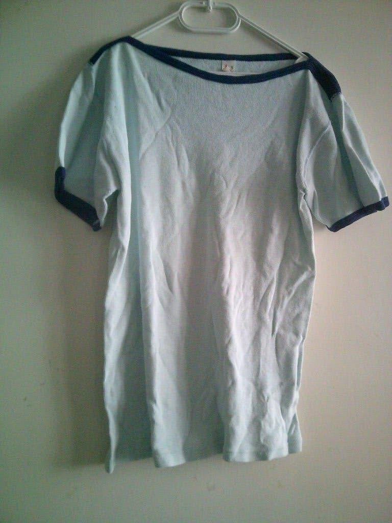 Vintage T-shirt, Ophalen of Verzenden, Gedragen, Blauw, Korte mouw