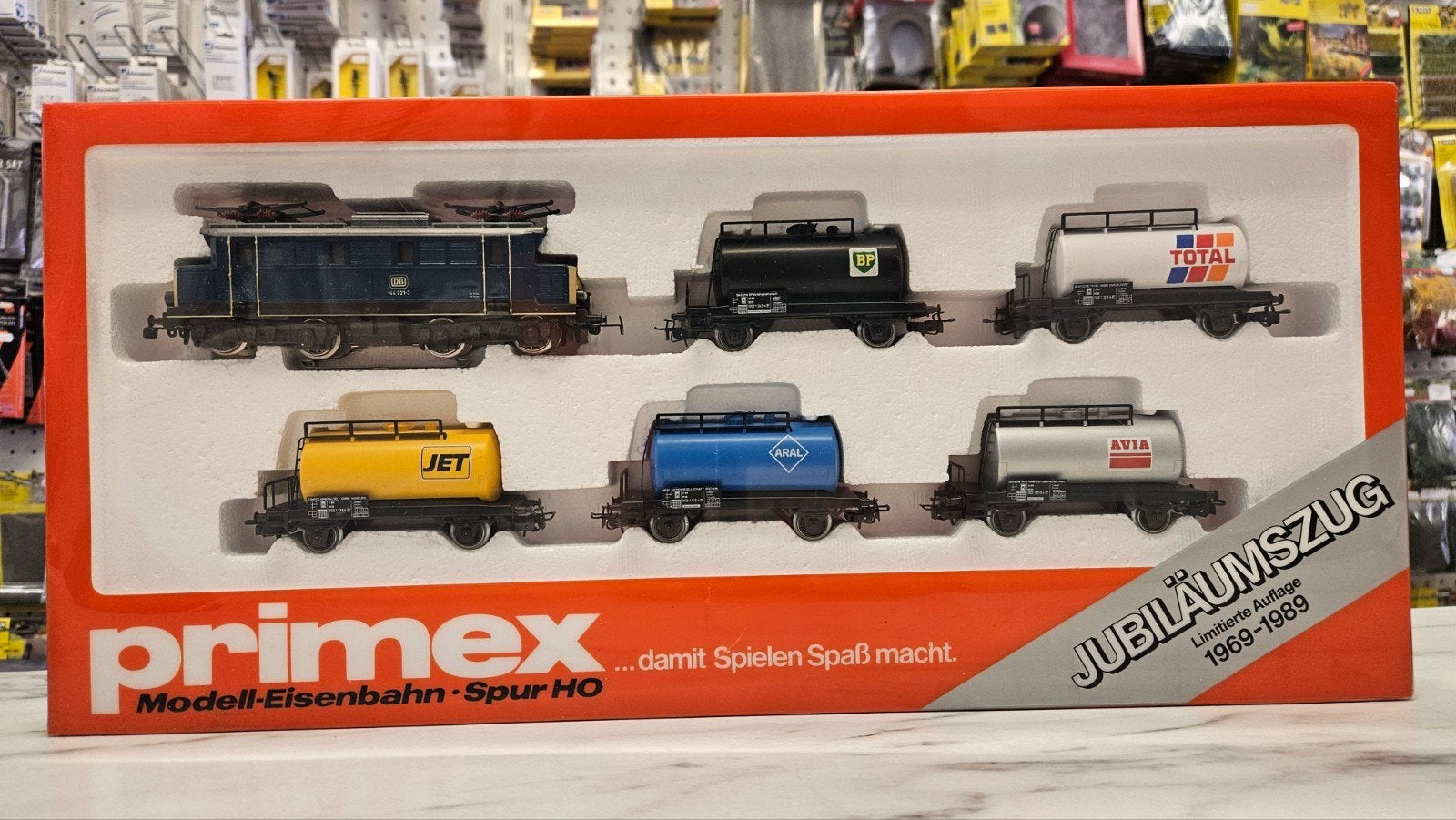 Primex 2702 Jubileum 1989 treinset NIEUW en ONGEOPEND, Hobby en Vrije tijd, Modeltreinen | H0, Wisselstroom, Treinset, -, -