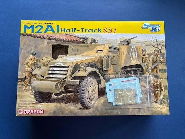 Dragon	6329	M2A1 Half-Track	1/35 incl PE + bonus decals, Overige merken, Tank, Verzenden, 1:32 tot 1:50