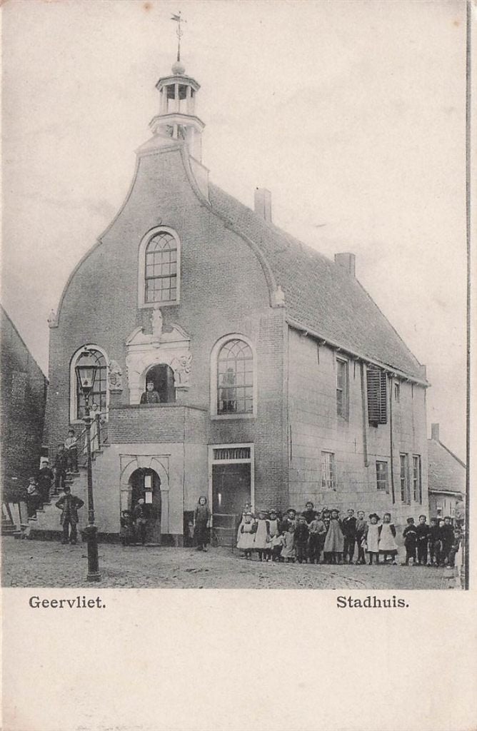 702-434-005 Geervliet Stadhuis, Verzenden, Voor 1920, Zuid-Holland
