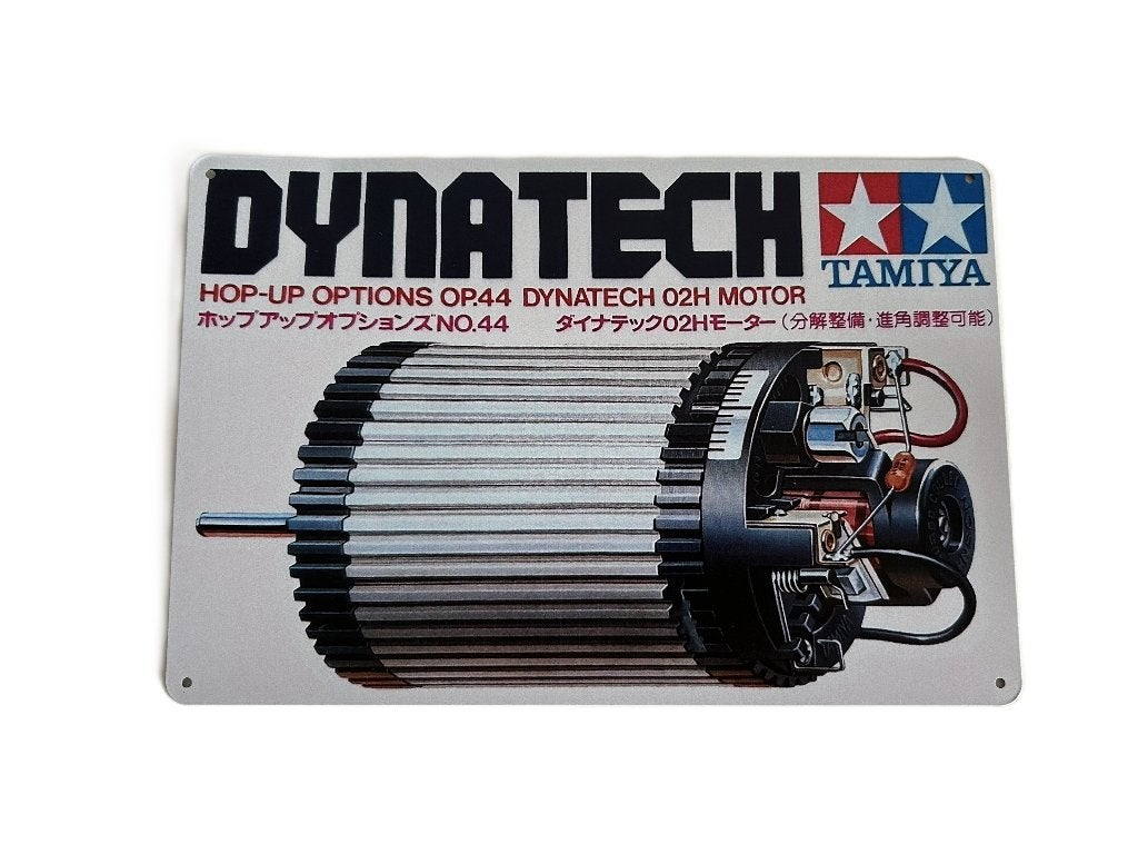 Tamiya Boxart metalen bord 20x30cm Dynatech nieuw, Ophalen of Verzenden, Nieuw, Overige schalen, Onderdeel