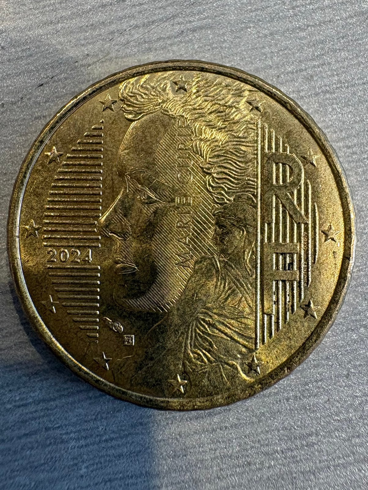 Franse €0,50 cent, Postzegels en Munten, Ophalen, Frankrijk, 50 cent, Losse munt