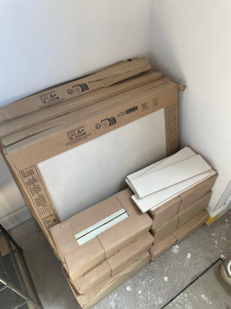 Vloertegels en wandtegels voor badkamer - Nieuw in doos, Doe-het-zelf en Verbouw, Tegels, Ophalen, 40 tot 60 cm, 40 tot 60 cm