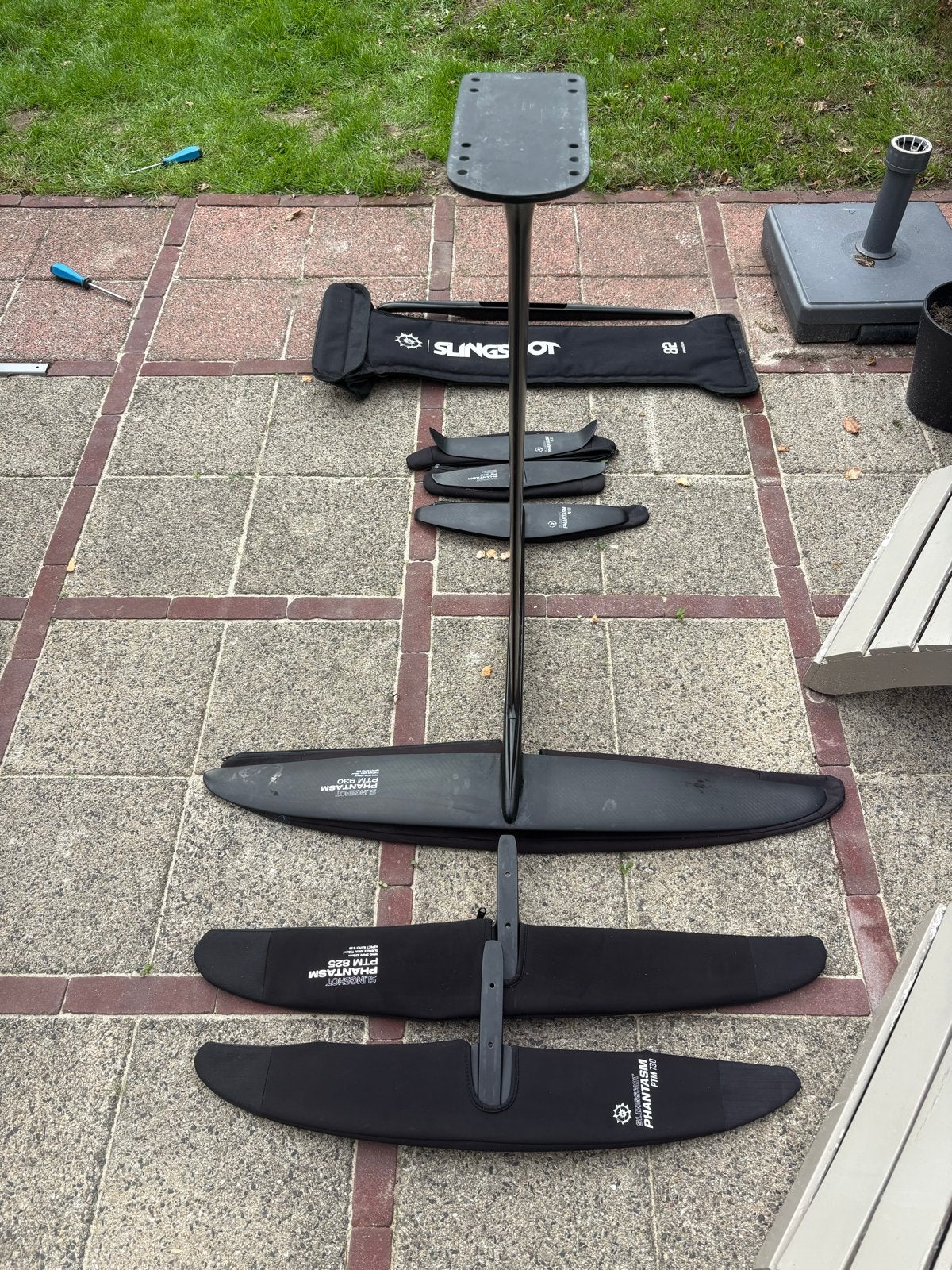 Slingshot Phantasm Foil Set +diverse Frontwings/Stabilizers, Watersport en Boten, Ophalen, Gebruikt
