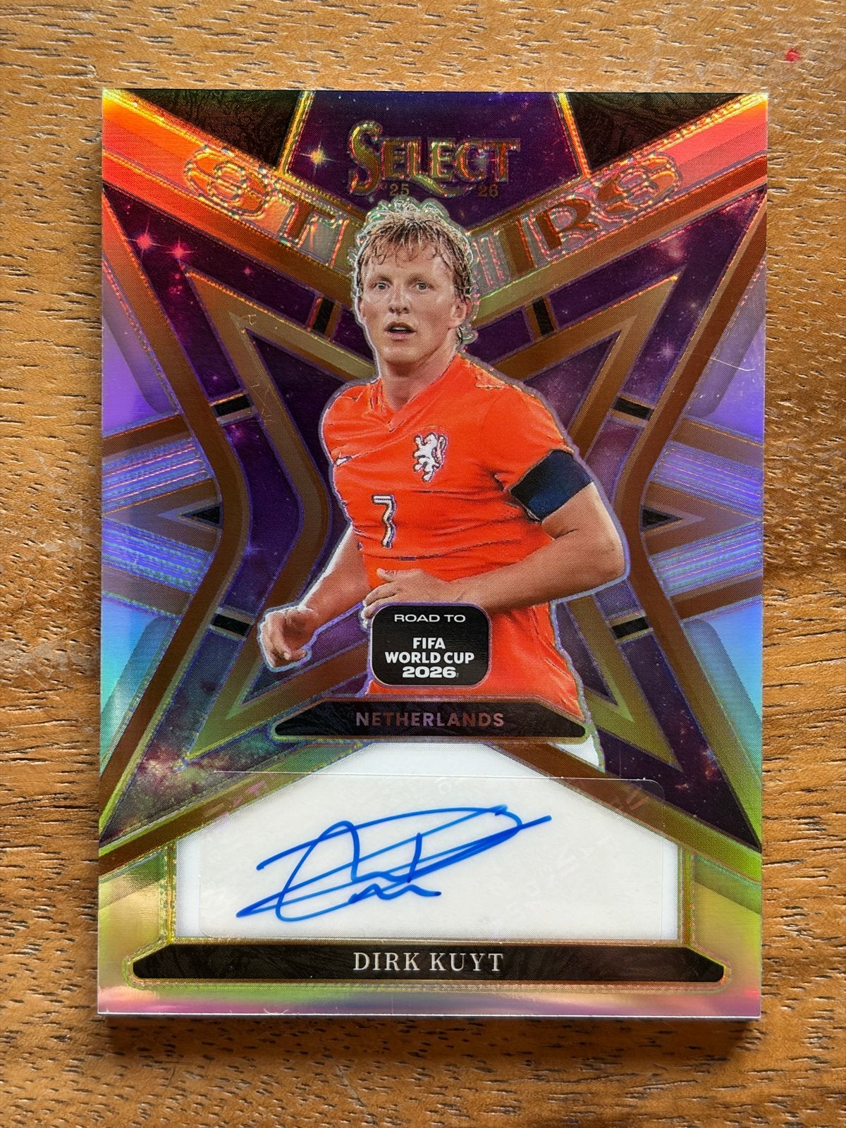 Dirk Kuyt gesigneerde kaart Panini Select Road to FIFA WC 20, Ophalen of Verzenden, Zo goed als nieuw, Overige binnenlandse clubs