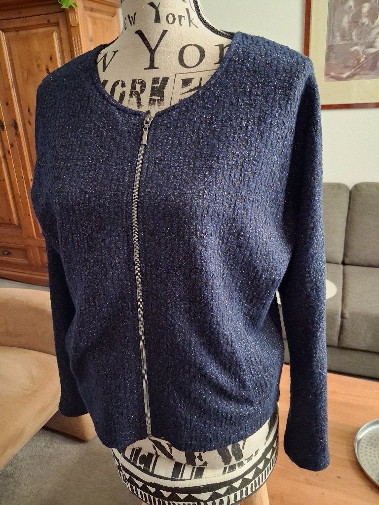 glitterjasje v Street One                   Ophalen thuis!, Blauw, Zo goed als nieuw, Jasje, Street one
