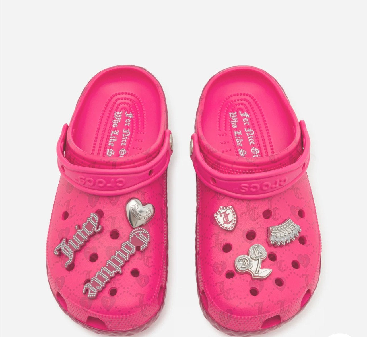 Juicy couture crocs maat 41-42, Ophalen, Gebruikt, Jongetje of Meisje, Schoentjes