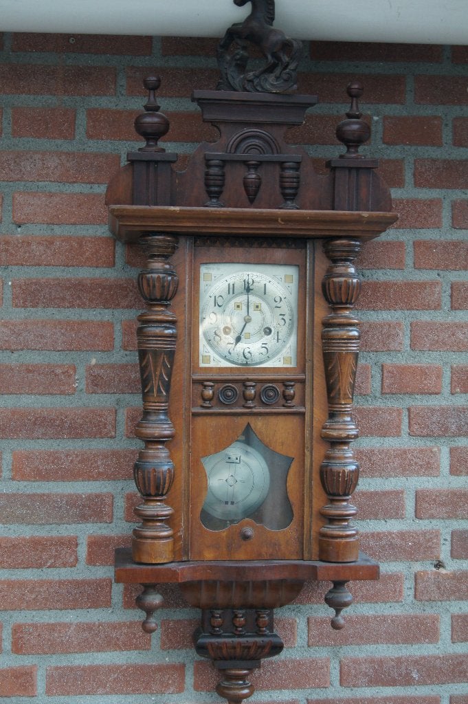 Wandklok ( Antiek, Ophalen of Verzenden