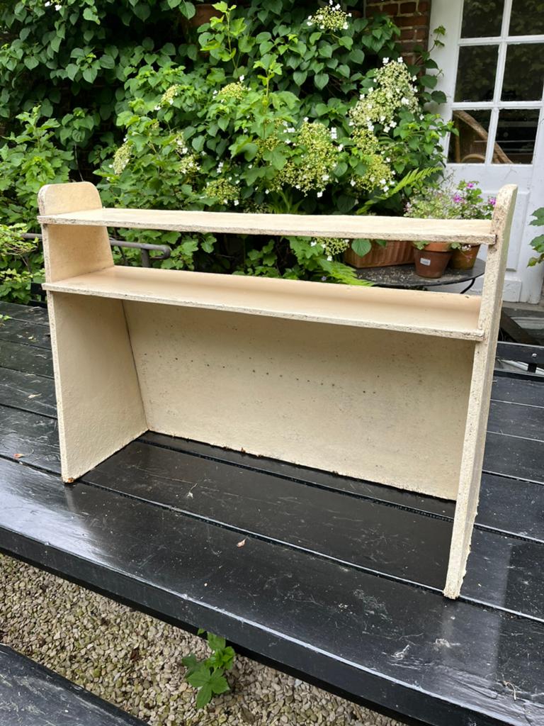 VINTAGE REK KEUKEN OPBERGER WIT HOUT, Ophalen of Verzenden
