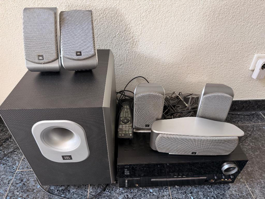 Harman Kardon receiver., Gebruikt, 70 watt of meer, 5.1-systeem, Overige spelers
