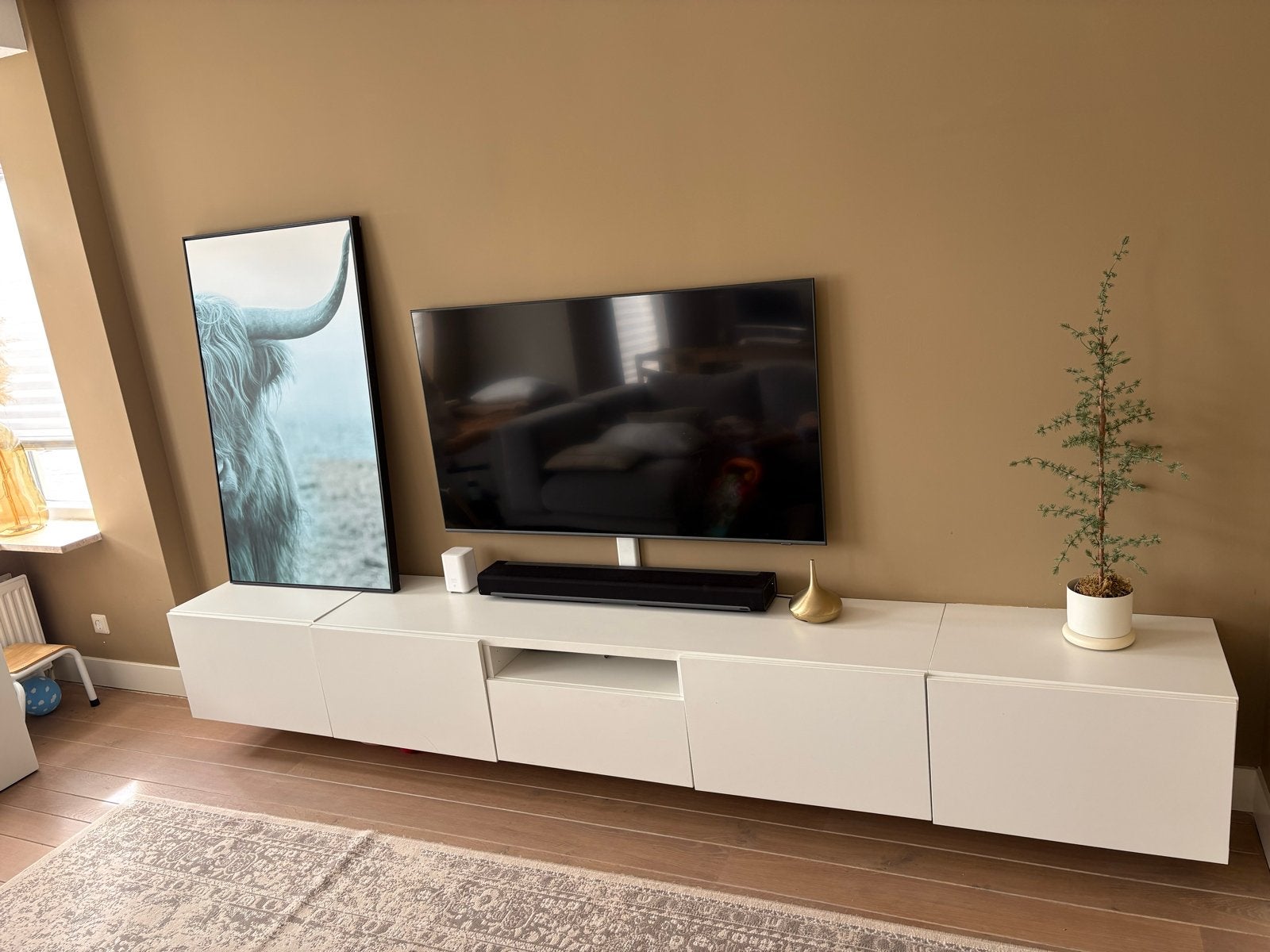 IKEA Besta tv meubel - wit, Huis en Inrichting, Kasten | Televisiemeubels, Overige materialen, Gebruikt, Ophalen of Verzenden