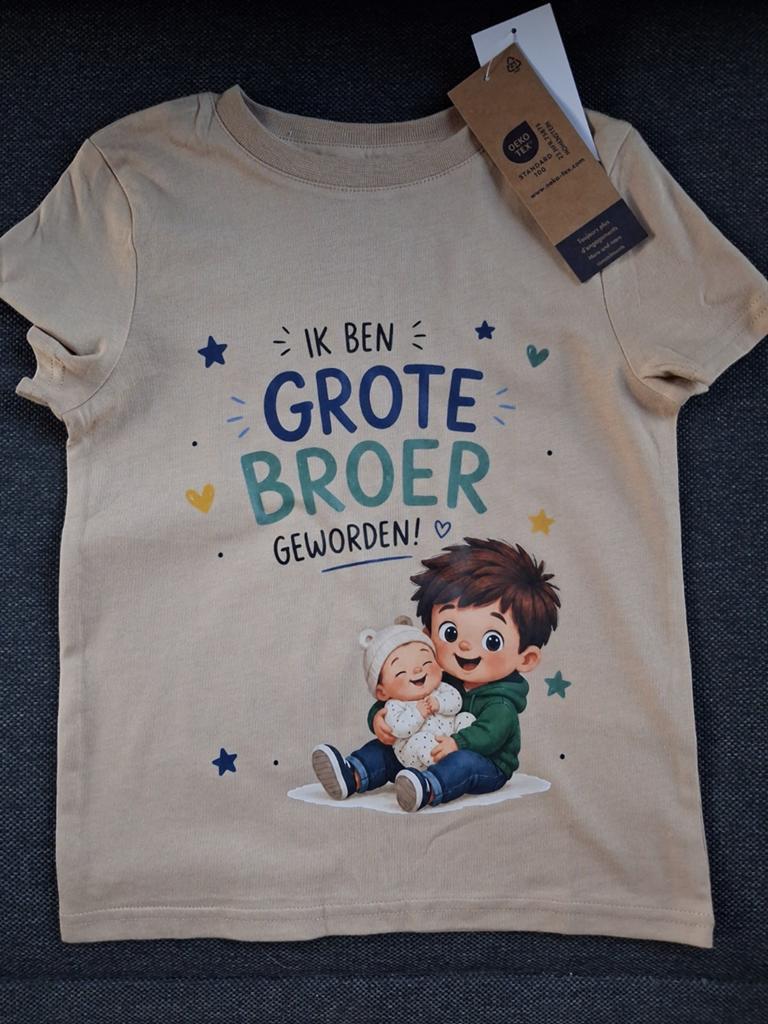 Kiabi T-shirt 'Ik ben Grote Broer' maat 104, Kiabi, Nieuw, Ophalen of Verzenden, Shirt of Longsleeve