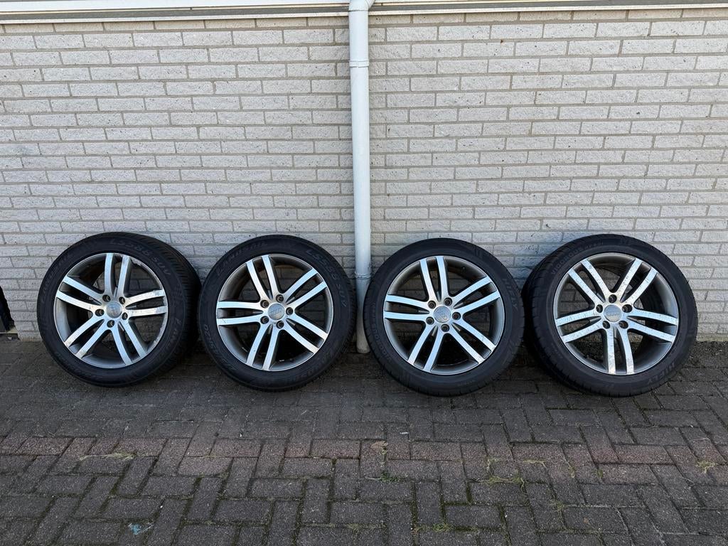 Audi Q7 Velgen met banden 20 inch, Auto-onderdelen, Banden en Velgen, Gebruikt, Banden en Velgen, Ophalen of Verzenden, Terreinwagen