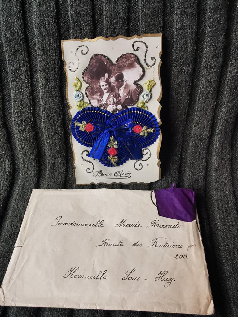 Antieke ansichtkaart uit België, handgemaakt 1930 Miekje, Ophalen of Verzenden