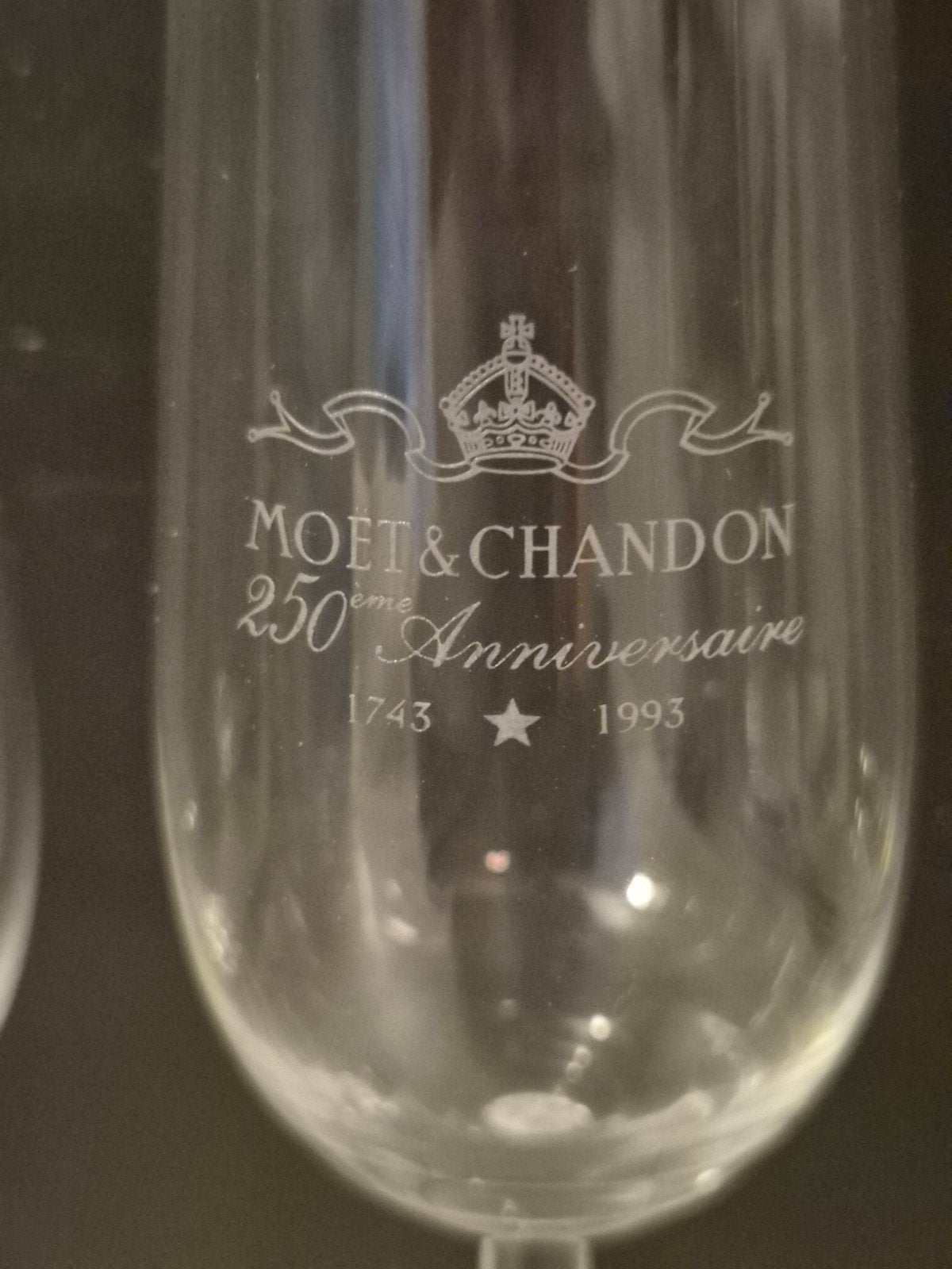 4x 250yr anniversary Moet & Chandon champagne glazen, Verzamelen, Ophalen, Overige typen