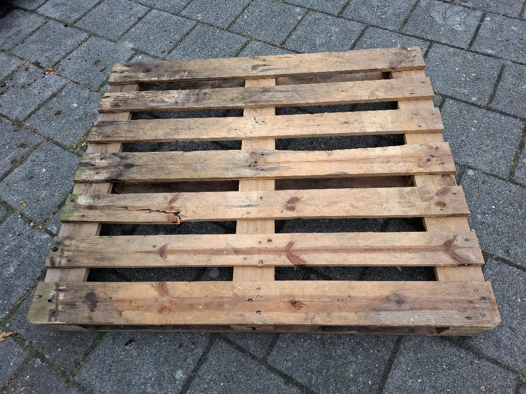 Pallet, Doe-het-zelf en Verbouw, Hout en Planken, Ophalen, Gebruikt, Minder dan 25 mm, Pallet
