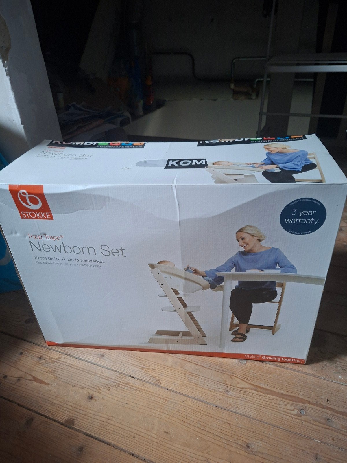 Stokke Tripp Trapp kinderstoel met Newborn Set (opknapper), Ophalen, Gebruikt, Meegroeistoel
