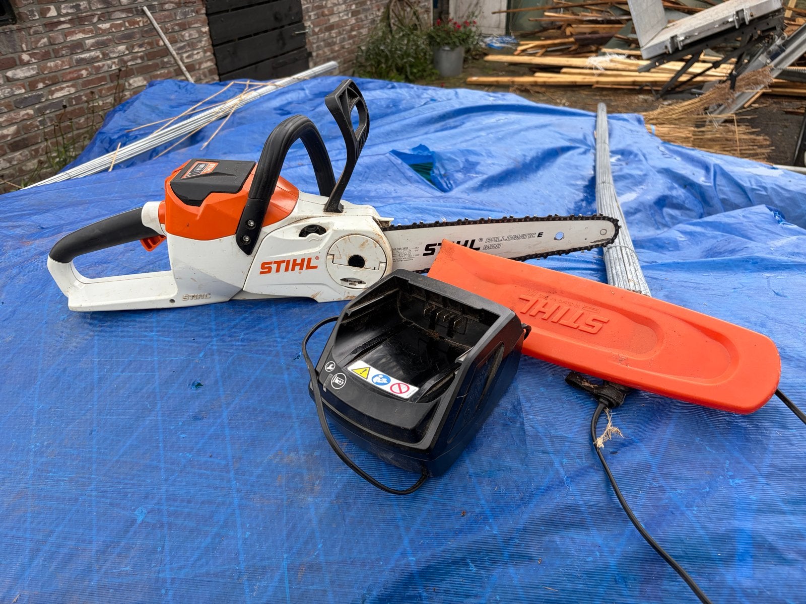 Stihl MSA 120 C Accu Kettingzaag met AK 20 Accu, Kettingzaag, Ophalen of Verzenden, Zo goed als nieuw, 30 tot 70 mm