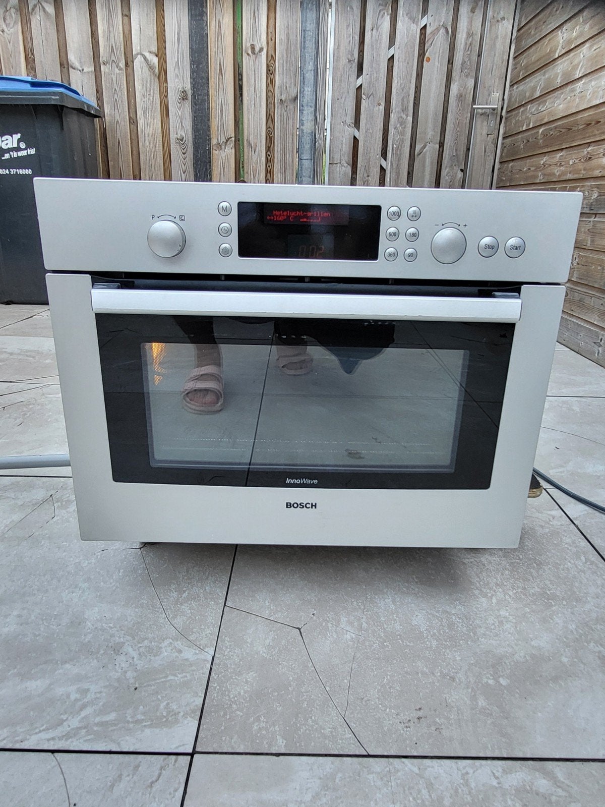 LUXE BOSCH COMBI OVEN GRILL HETE LUCHT EN MAGNTROON FUNCTI, Ophalen, Zo goed als nieuw, Hete lucht