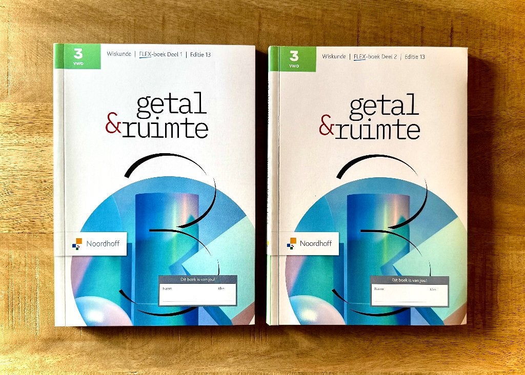 Getal & Ruimte 3 VWO Deel 1 & Deel 2. Wiskunde 13e editie., Boeken, VWO, Ophalen of Verzenden, Zo goed als nieuw, Wiskunde B