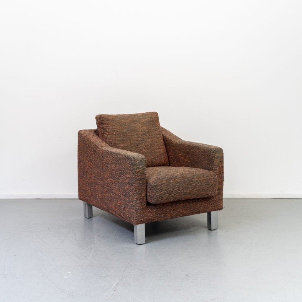 Leolux Antonia Fauteuil Rood/Bruin Stof