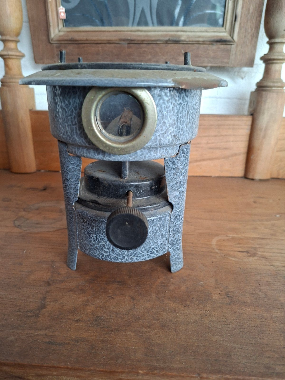 Petroleum brander., Ophalen