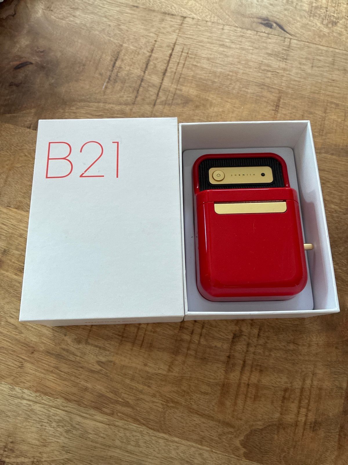 Nieuwe NIIMBOT B21 Labelprinter - Rood, Computers en Software, Labelprinters, Ophalen of Verzenden, Nieuw, Etiket