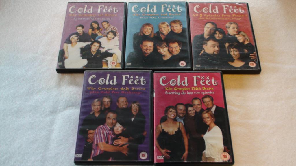 Cold  feet series 1 2 3 4 en 5 Niet Nederlands ondertiteld., Alle leeftijden, Boxset, Ophalen of Verzenden, Zo goed als nieuw