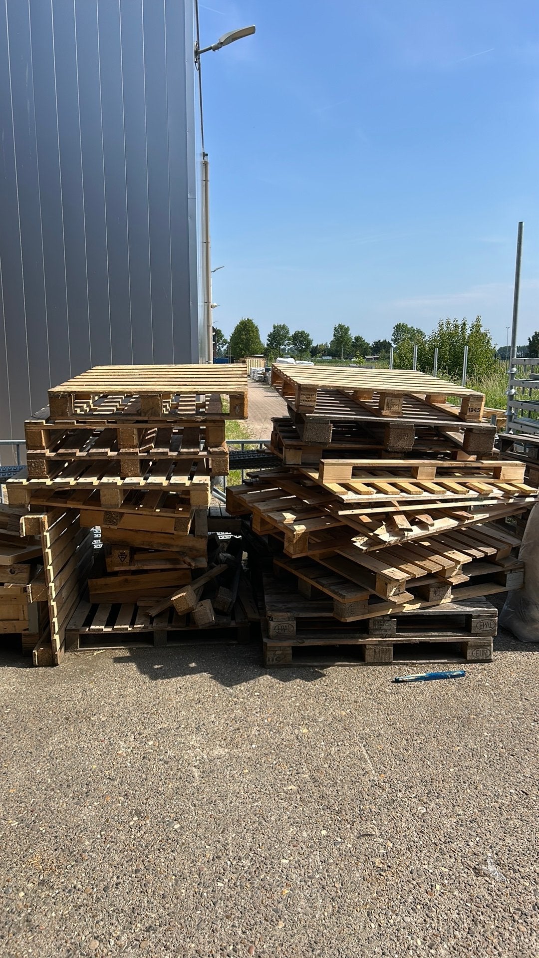 Brandhout wegwerppallets, Tuin en Terras, Haardhout, Minder dan 3 m³, Ophalen