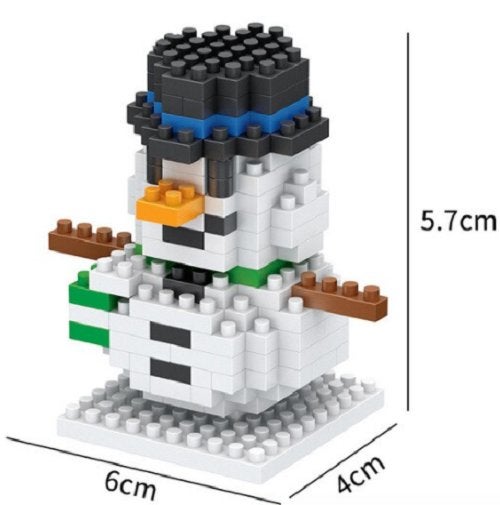Nano Blocks Sneeuwpop - 168 bouwsteentjes NIEUW, Overige merken, Nano Blocks, Nieuw, Ophalen of Verzenden