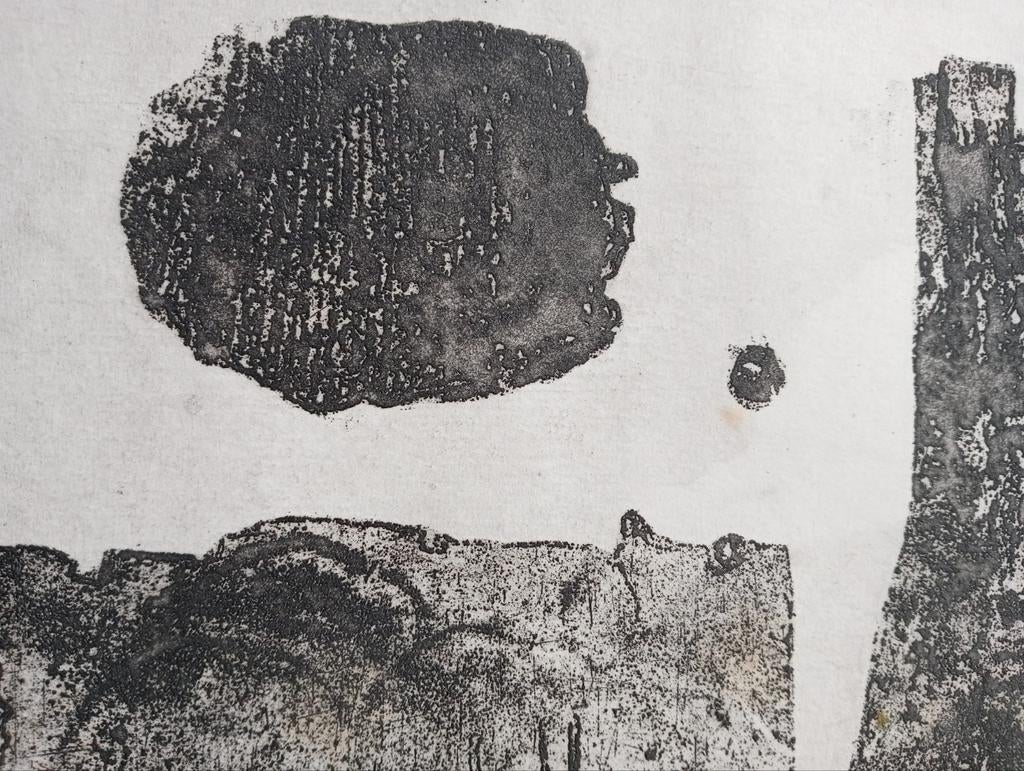 Ets Landschap gesigneerd, Antiek en Kunst, Kunst | Etsen en Gravures, Ophalen of Verzenden