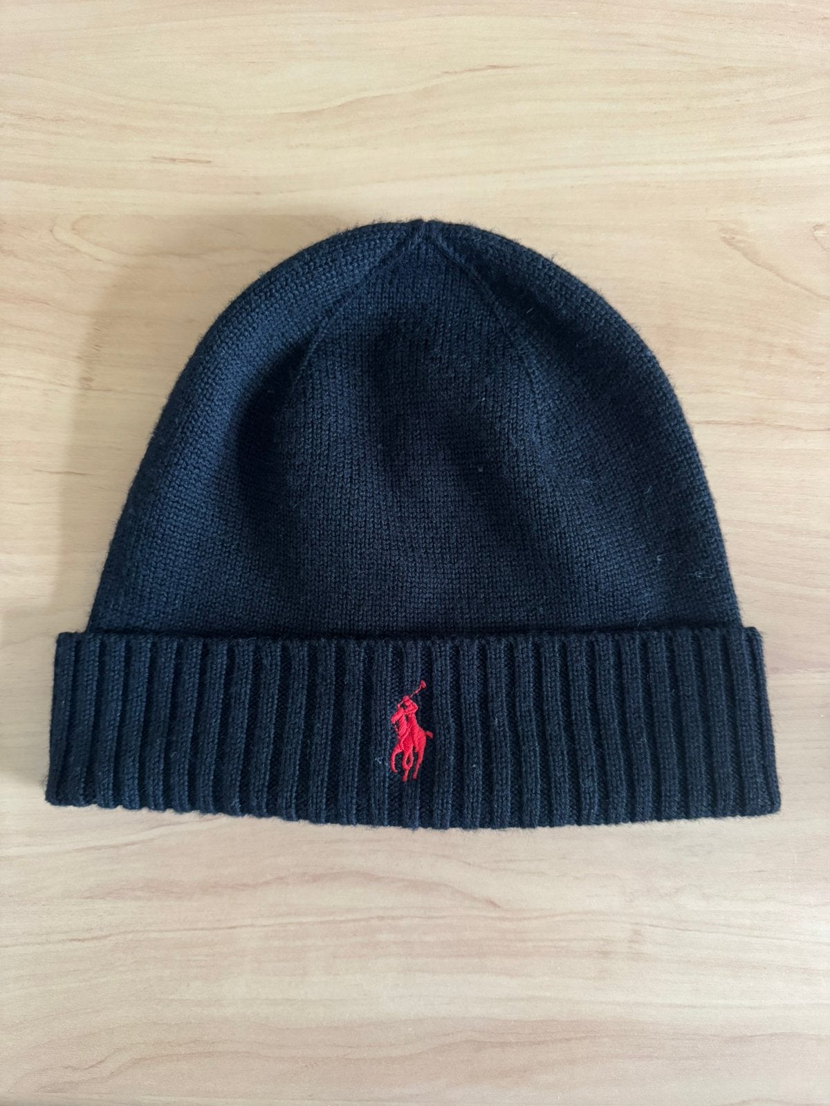 Polo Ralph Lauren Wintermuts Origineel - Donkerblauw, Ophalen of Verzenden, Zo goed als nieuw, Overige maten, Muts