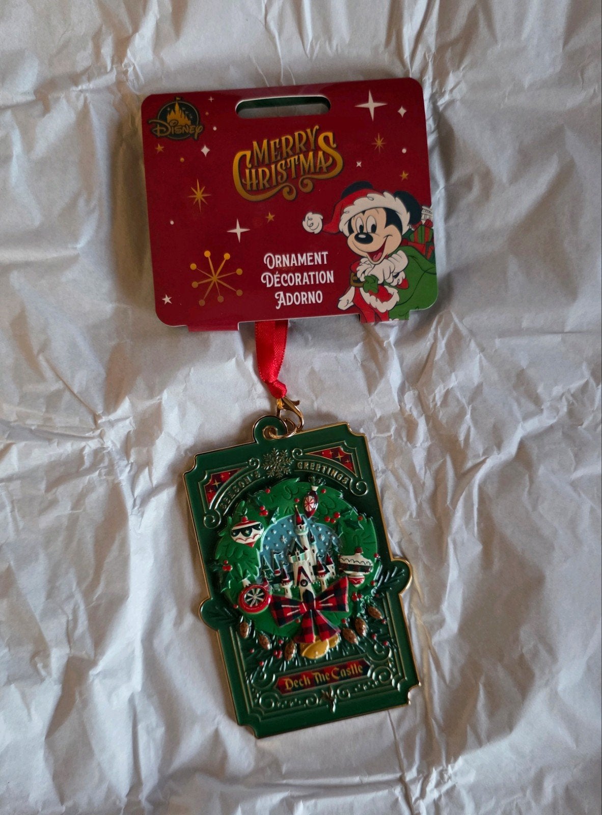 Disney Store kasteel metaal ornament hanger NIEUW, Ophalen of Verzenden, Nieuw