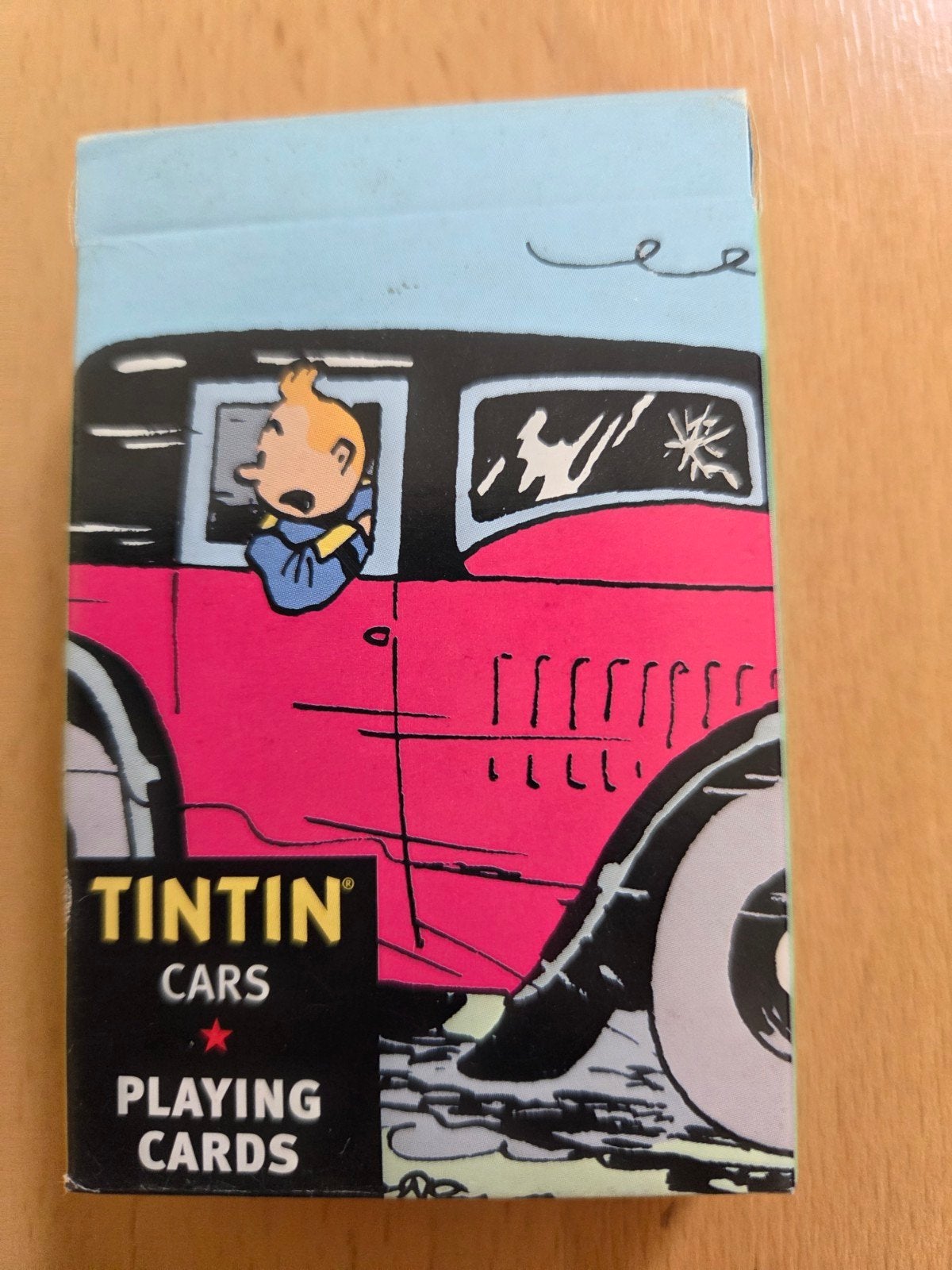 Kuifje Cars Speelkaarten - Vintage Tintin Playing Cards, Ophalen of Verzenden, Gebruikt, Speelkaart(en)
