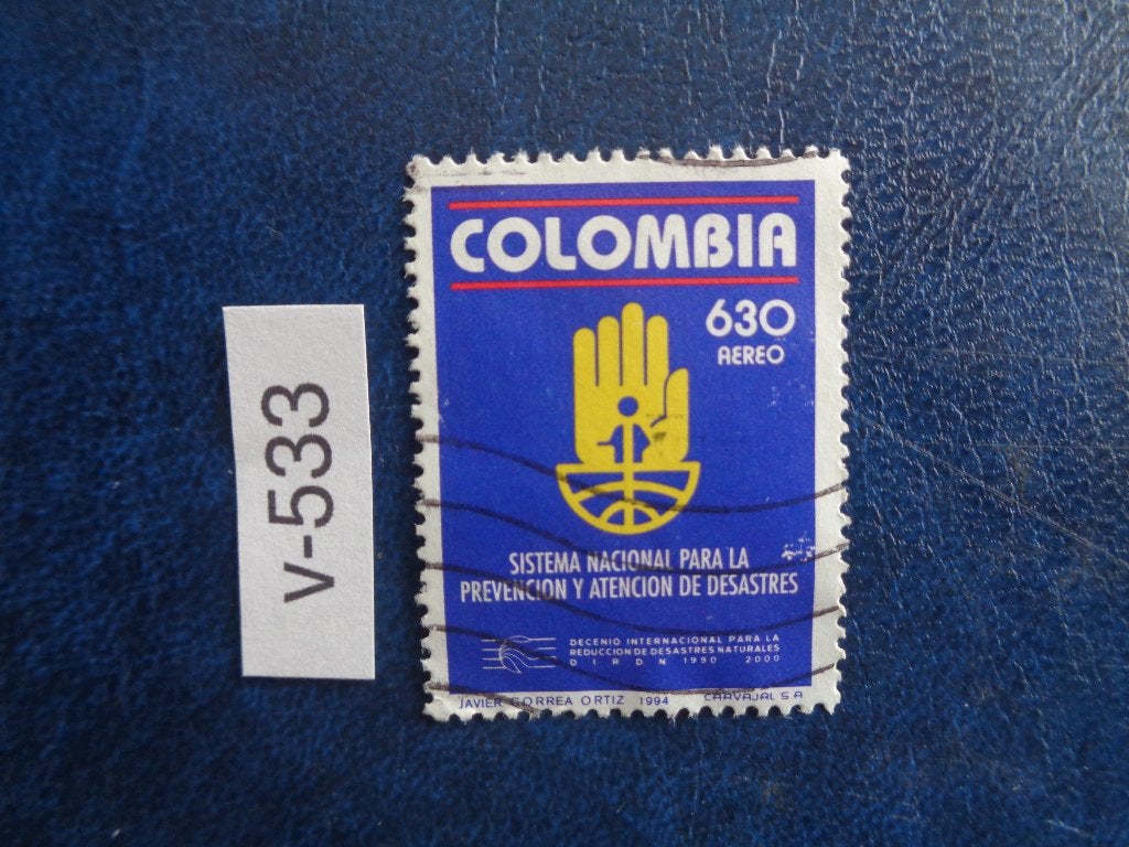 colombia - rampen bestrijding 1994 (v-533), Ophalen of Verzenden, Gestempeld, Zuid-Amerika