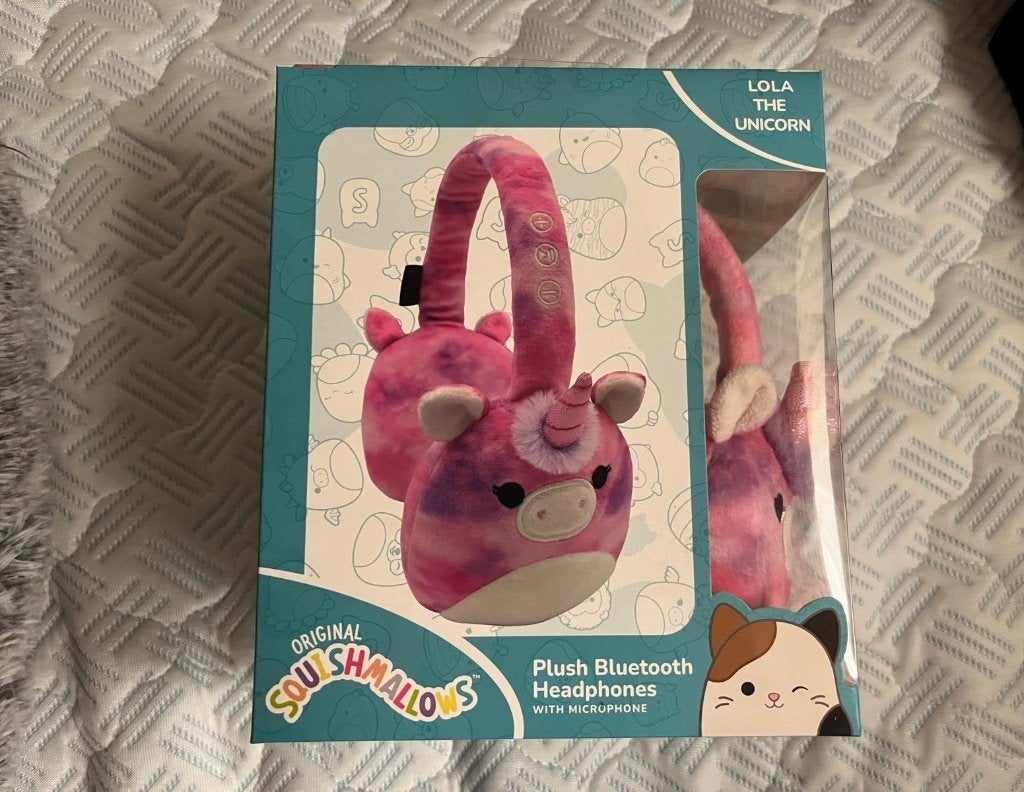 Nieuw in Seal Squishmallows Lola Bluetooth Koptelefoon, Audio, Tv en Foto, Bluetooth, Roze, Nieuw, Over-ear
