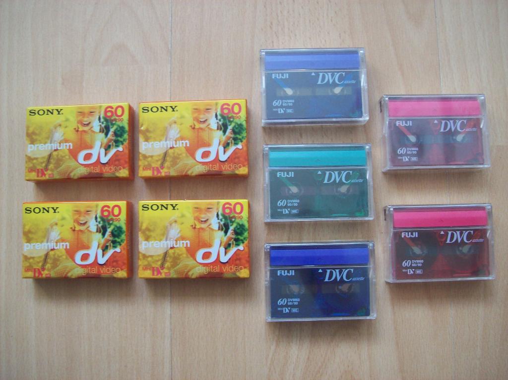 3x SONY 5x FUJI Mini DV premium Digital Video Cassette NIEUW, Mini dv, 20x of meer, Nieuw, Ophalen of Verzenden