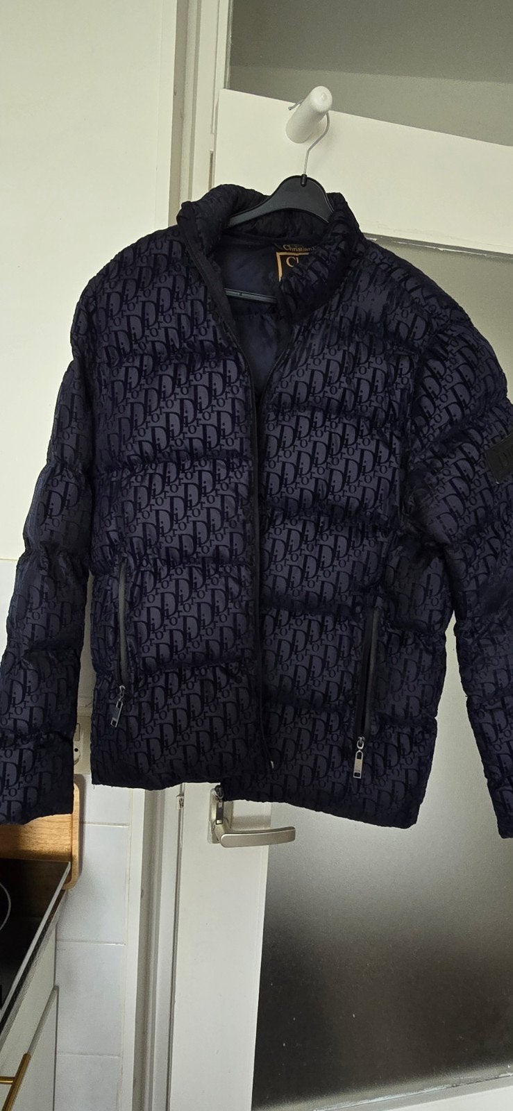 Christian Dior Puffer Jas Maat M, Christian Dior, Ophalen of Verzenden, Zo goed als nieuw, Maat 48/50 (M)