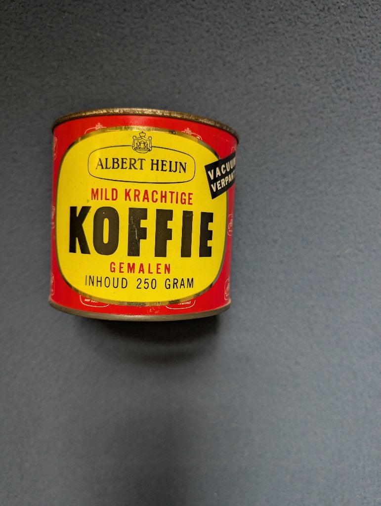 Ah koffieblik jaren 60, Verzamelen, Blikken, Ophalen of Verzenden, Gebruikt, Overige