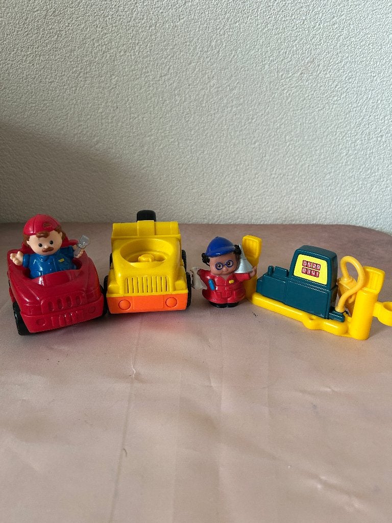 Vintage Fisher-Price Little People set met voertuigen, Mattel Europa B.V., Ophalen of Verzenden, Service.nl@mattel.com, Gebruikt